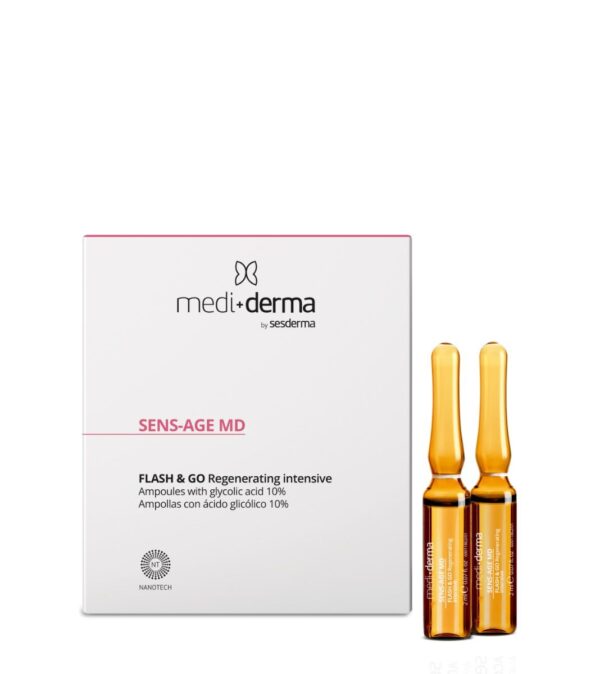 MEDIDERMA SENS-AGE MD FLASH & GO AMPOULES REGENERATING INTENSIVE 5AMP